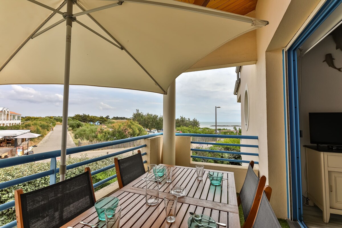 Un balcon à la mer - studio vue sur mer