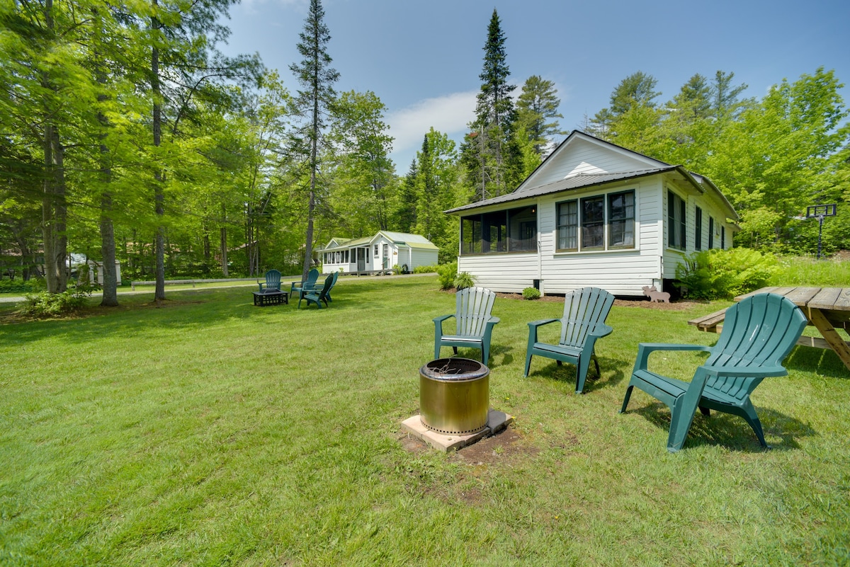 Lakefront Adirondack Getaway w/ Beach + Kayaks!