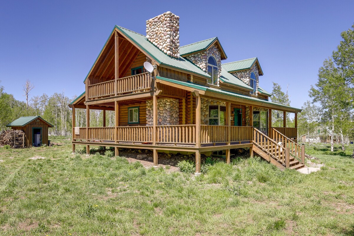 Remote Cedar City Cabin w/ Deck, Views, Fireplaces