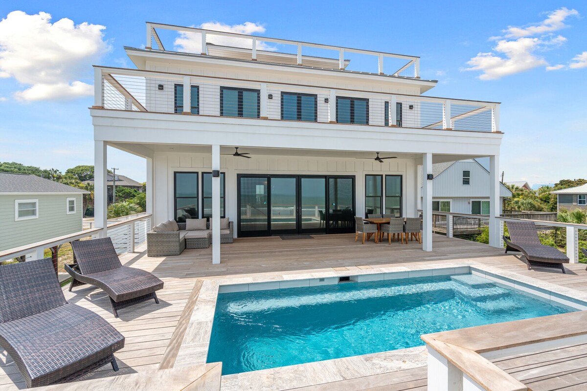 Private Oceanfront, Luxury Pool - 1713 E Ashley