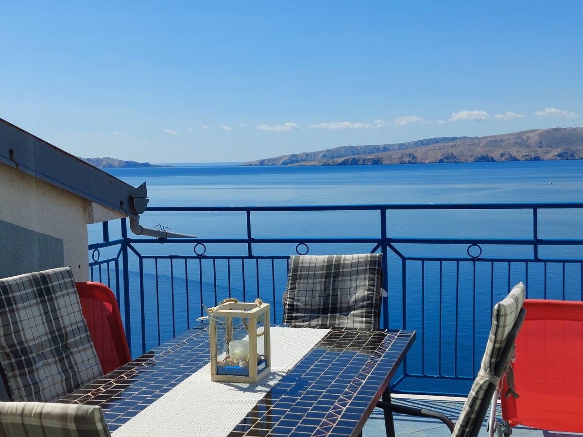 Two Bedroom Apartment, seaside in Senj, Terrace