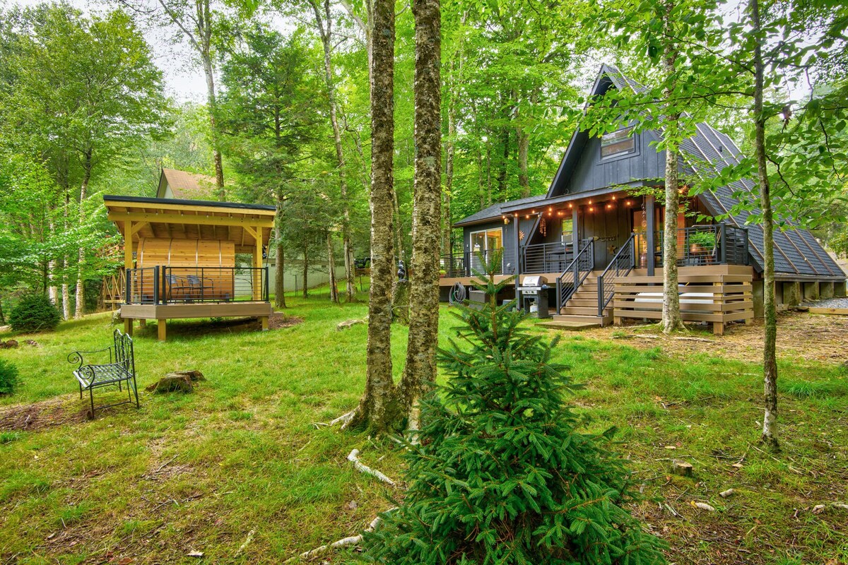 Black Bear Sauna & Plunge - Beech Mountain modern