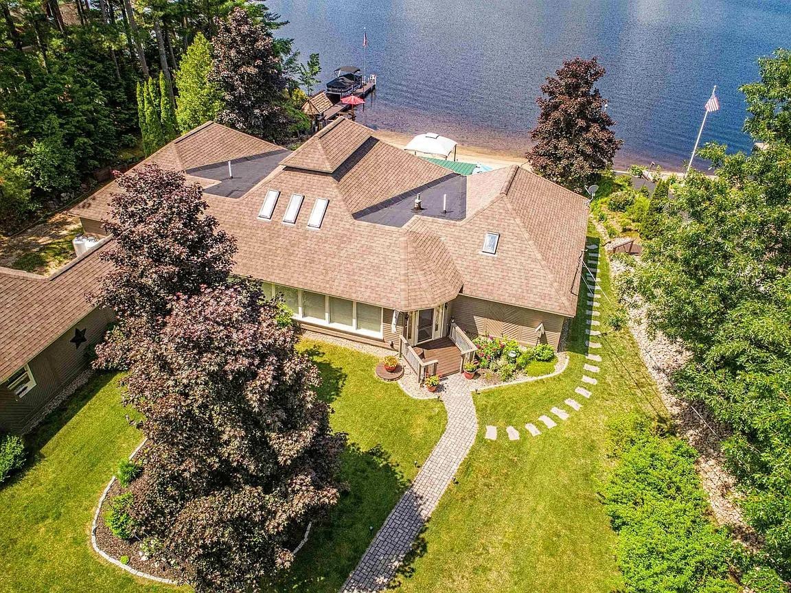 NH Lake House w/Private Beach, Hottub, & Lg Deck