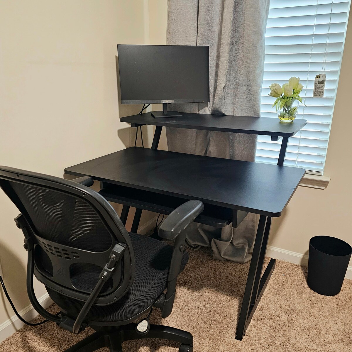 Queen Bed & Desk w/ Monitor 8-min From Airport!