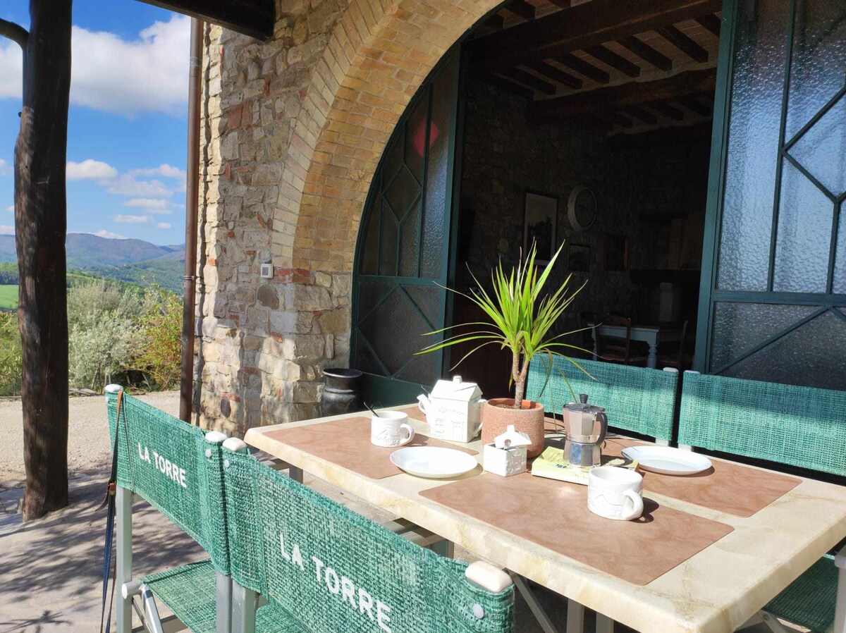 Casa Terra con vista sugli ulivi