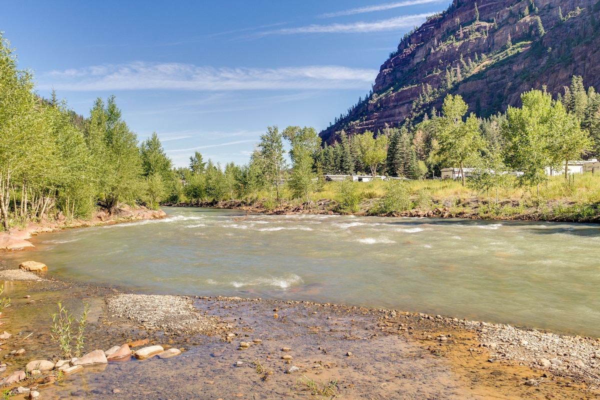 Riverfront Ouray Vacation Home ~ 1 Mi to Downtown!