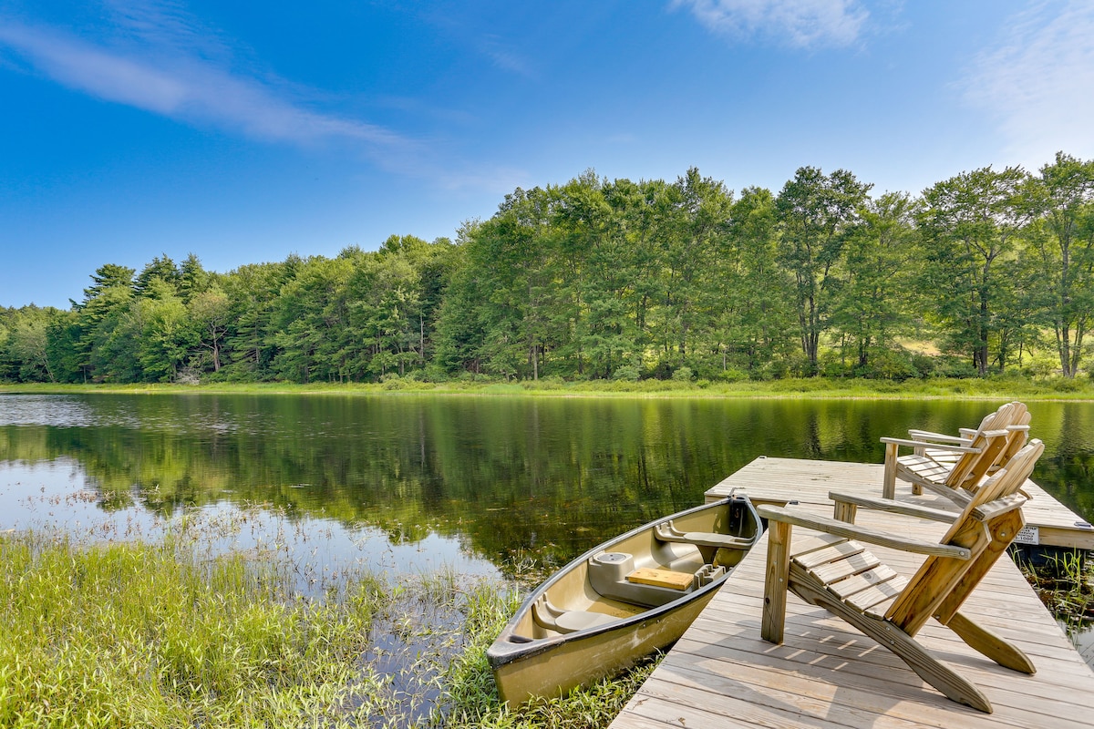 Lakefront Catskills Container Home: Private Lake