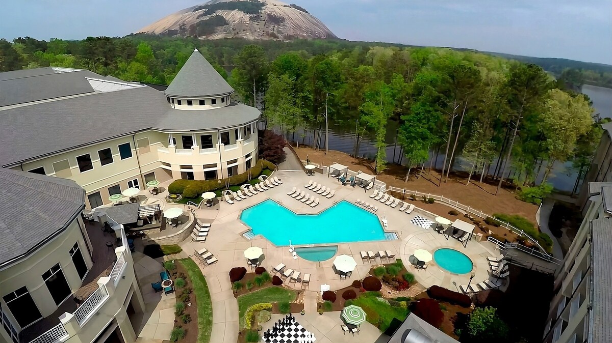 Set within Stone Mountain Park! Parking, Pool!