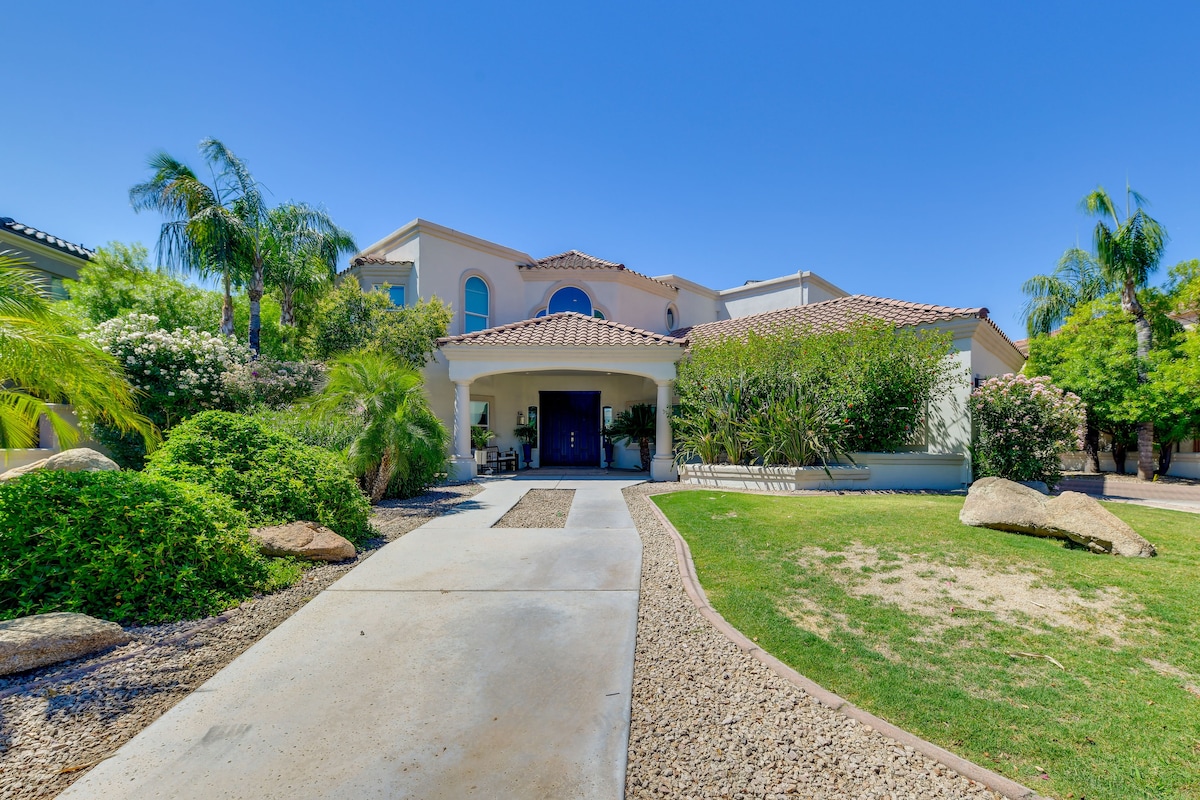 Waterfront Luxury Gilbert Retreat w/ Pool & Spa!