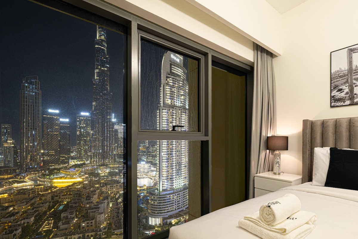 Full Burj Khalifa & Fountain View | New Luxury 2BR
