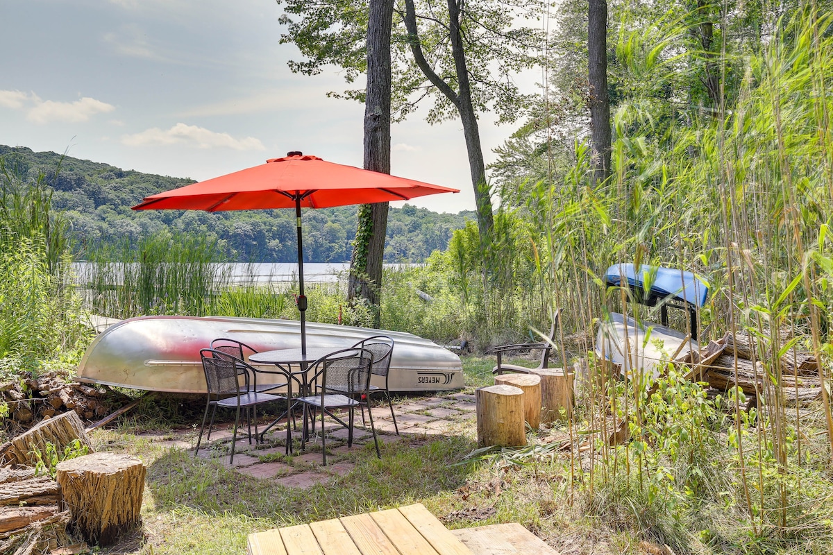 Lakefront New York Abode w/ Deck, Grill & Fire Pit