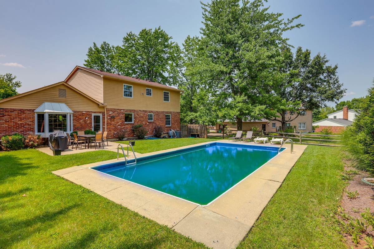 Family-Friendly West Chester Twp Home w/ Pool!