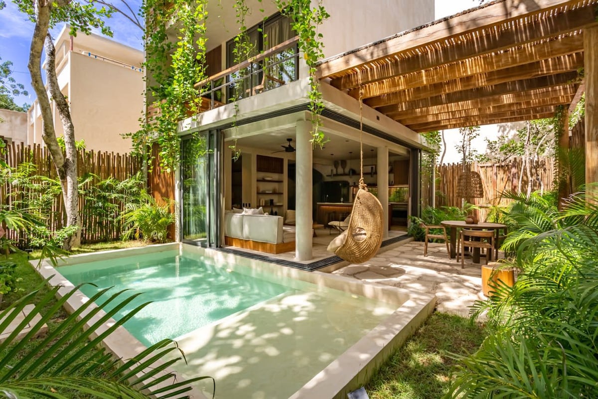 LUXE 2BD • Jungle Swing • Tulum Airport Ride incl