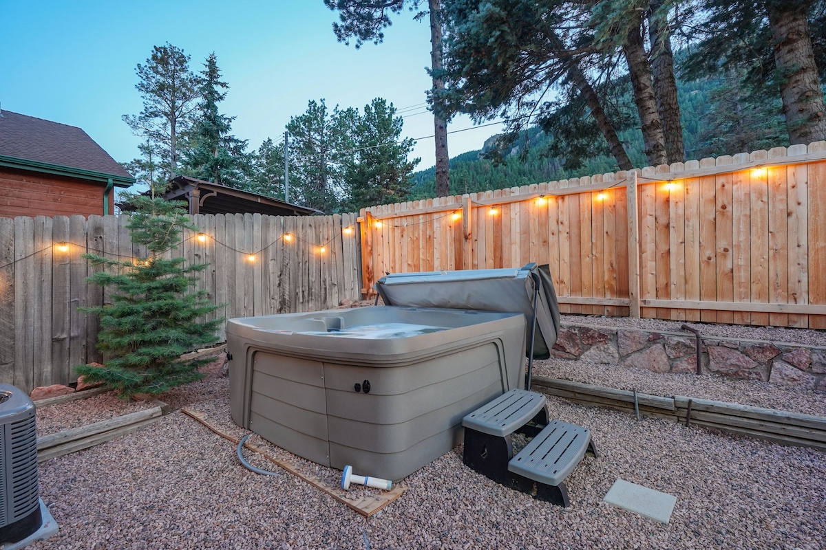 Hot Tub | Game Room | Wood Fireplace