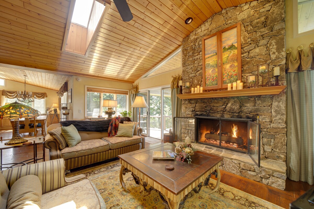 Grand Maggie Valley Home w/ Decks & Mountain Views