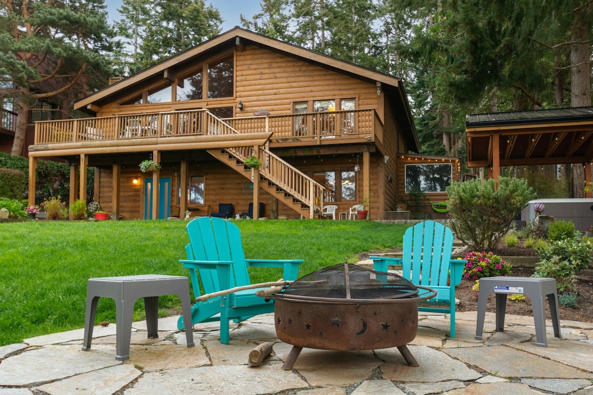 3BR Oceanview Whidbey Island | Hot Tub
