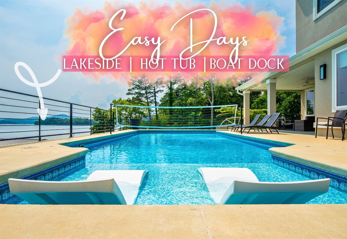 Lakefront Luxury | Pool | Hot Tub | Fire Pit | 5BR