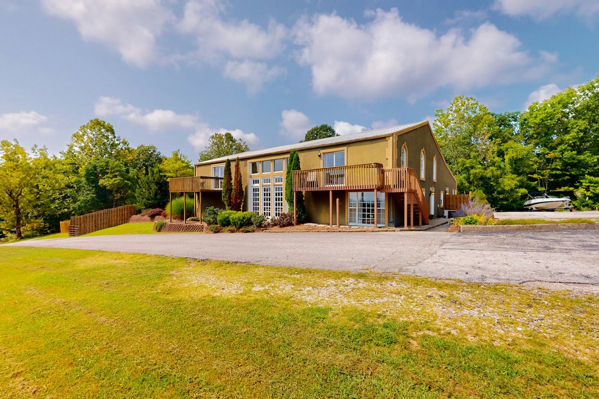 property on an acreage overlooking the forest