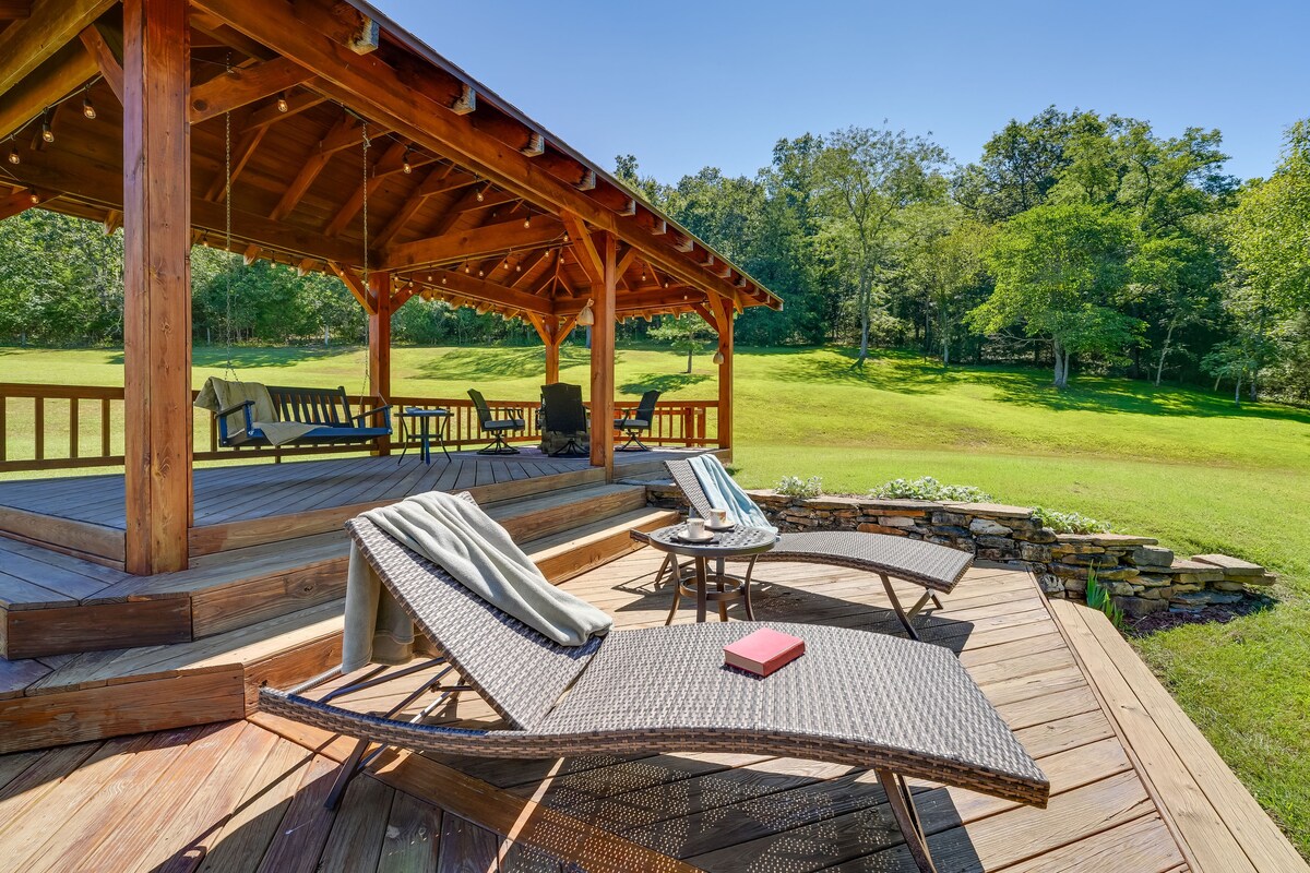 Serene Ava Countryside Home w/ Deck & Fire Pit