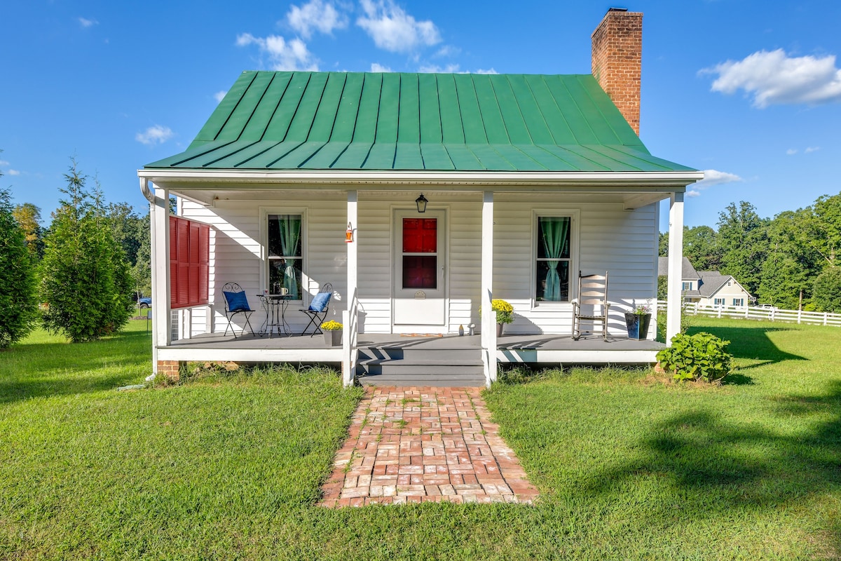 Tranquil Cottage in Virginia Countryside w/ Pond!