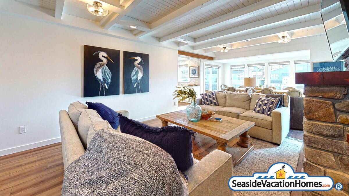 SERENITY HOUSE at Seaside Beach - Ocean View - 100ft to Beach