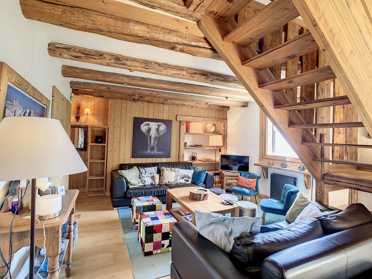 Bel appartement en duplex avec Vue Mont Blanc