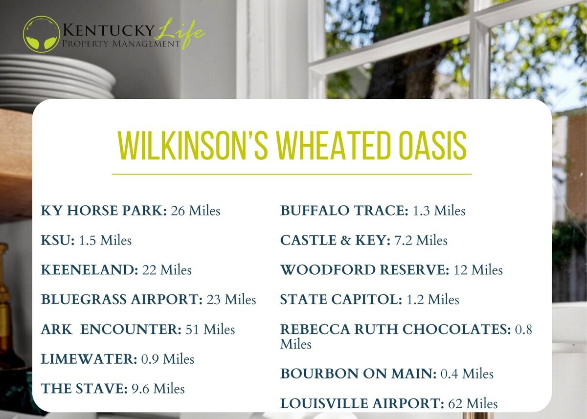 Wilkinson 's Wheated Oasis/距离Buffalo Trace 1.3英里