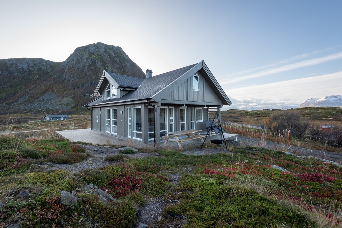 Moderne hytte på fantastiske Gimsøy i Lofoten