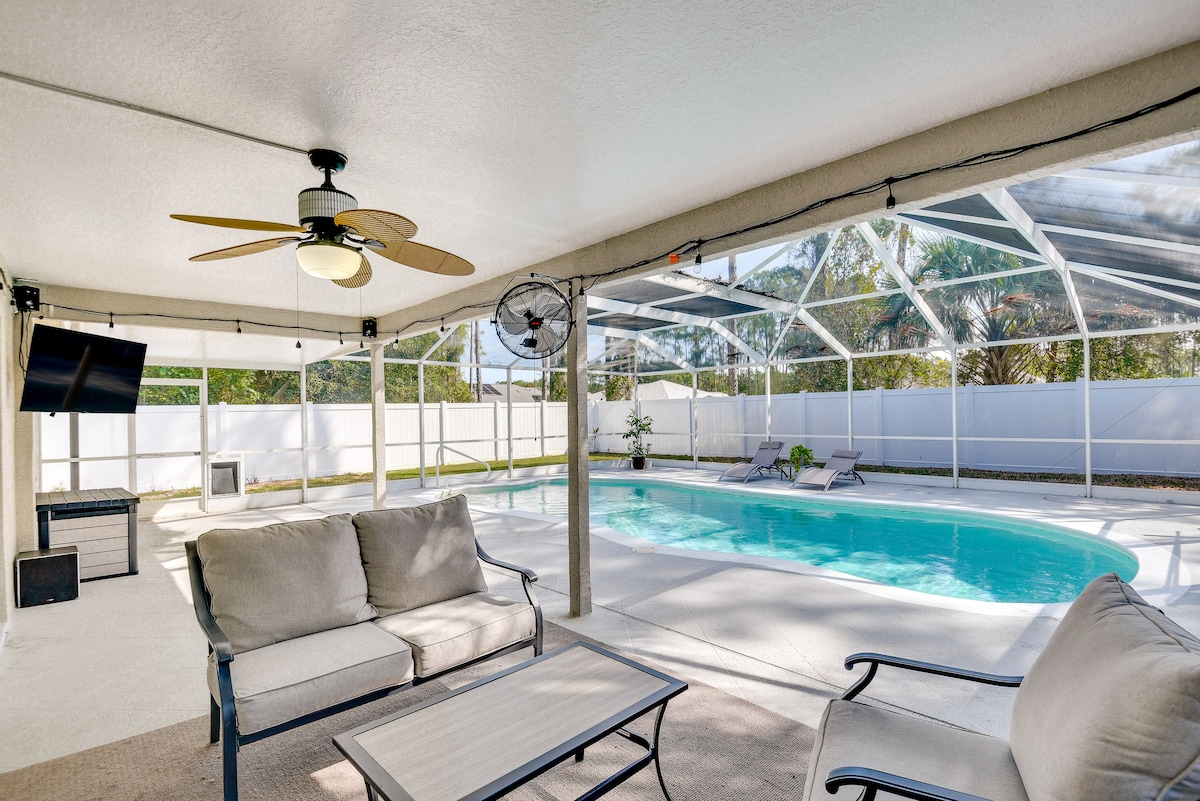 Palm Coast Home w/ Pool: 5 Mi to Flagler Beach!