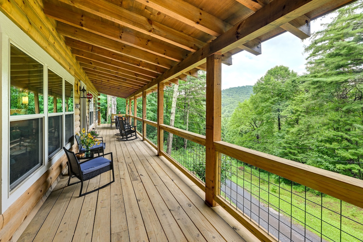 Cullowhee Cabin w/ Hot Tub, 3 Mi to Lake Glenville