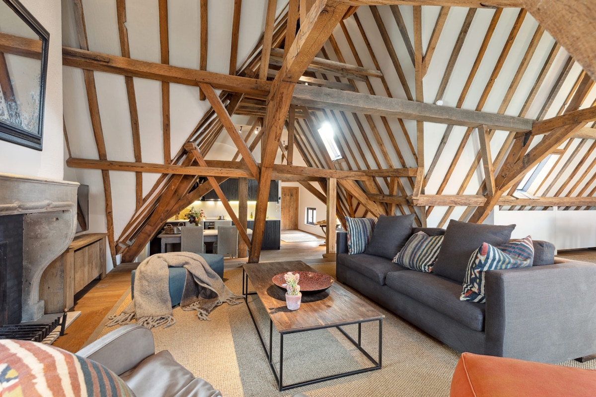 Beautiful and authentic penthouse in Bruges center