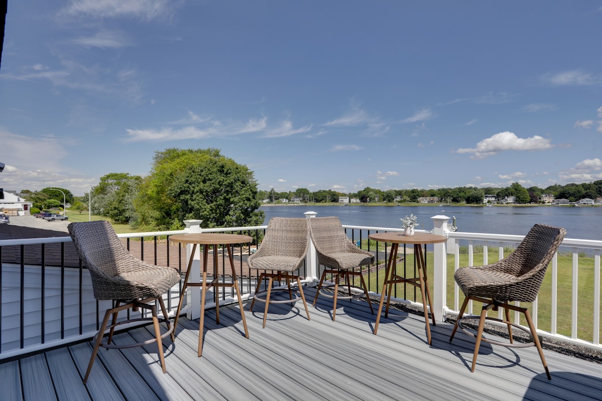 Waterfront Barrington Estate with Hot Tub!