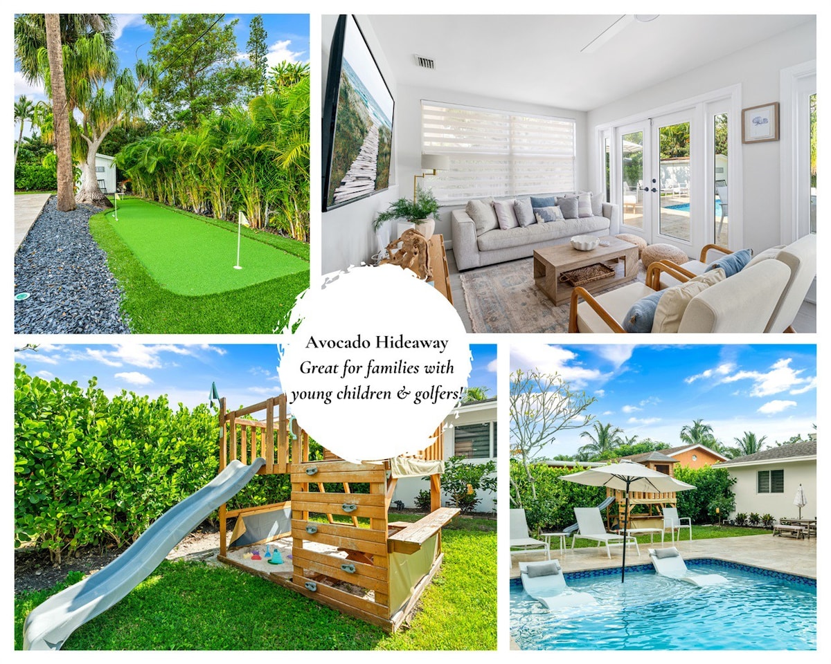 Avocado Hideaway| Playset w Sandbox| Amazing Pool