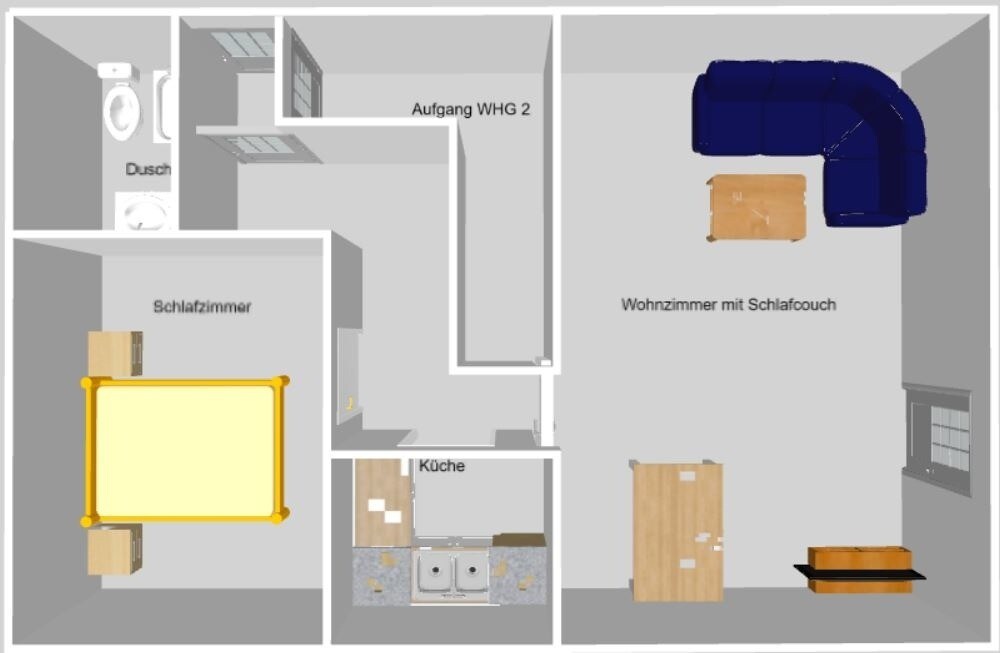 位于Otterndorf的公寓/公寓，可容纳4位房客，面积为45平方米（ 190902 ）