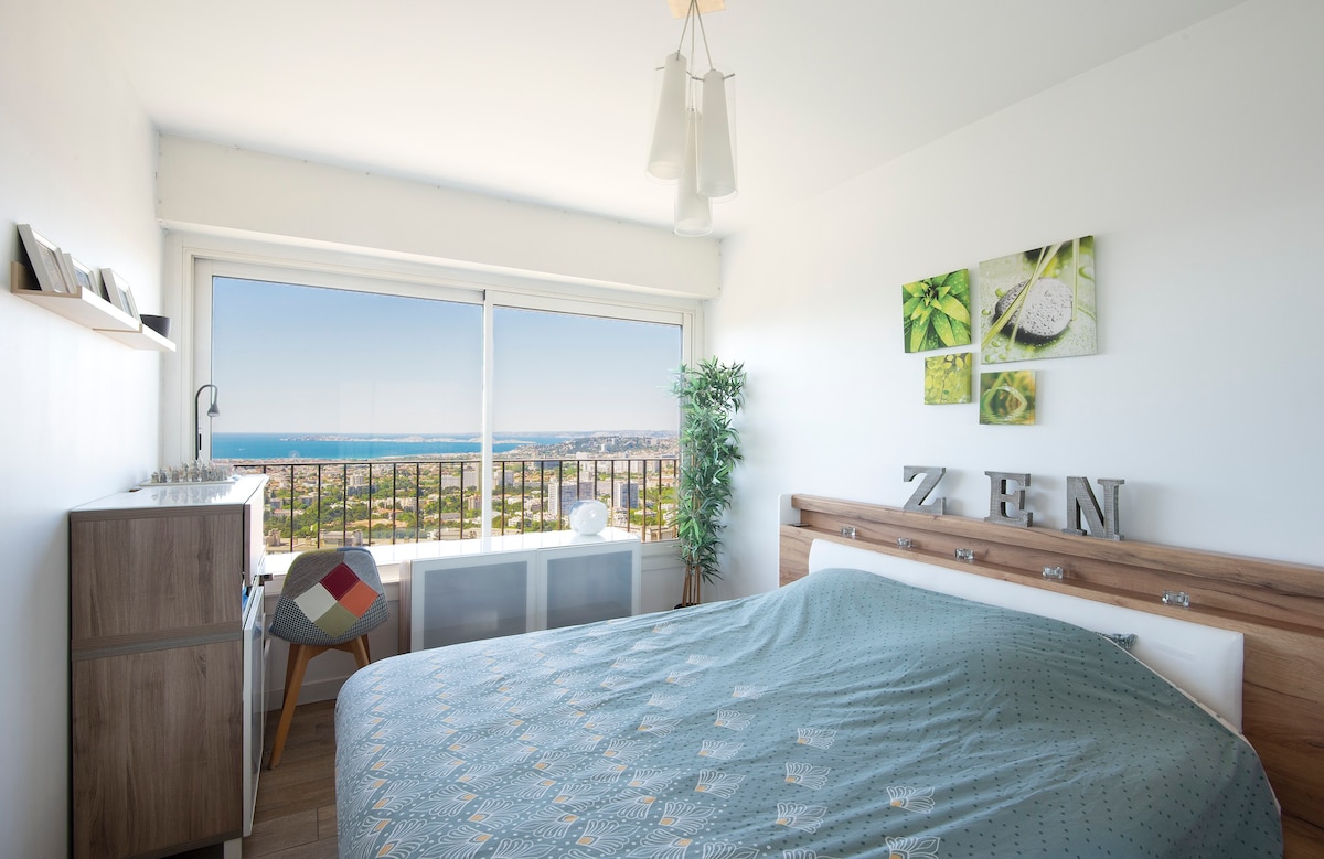 Appartement avec vue panoramique sur la mer