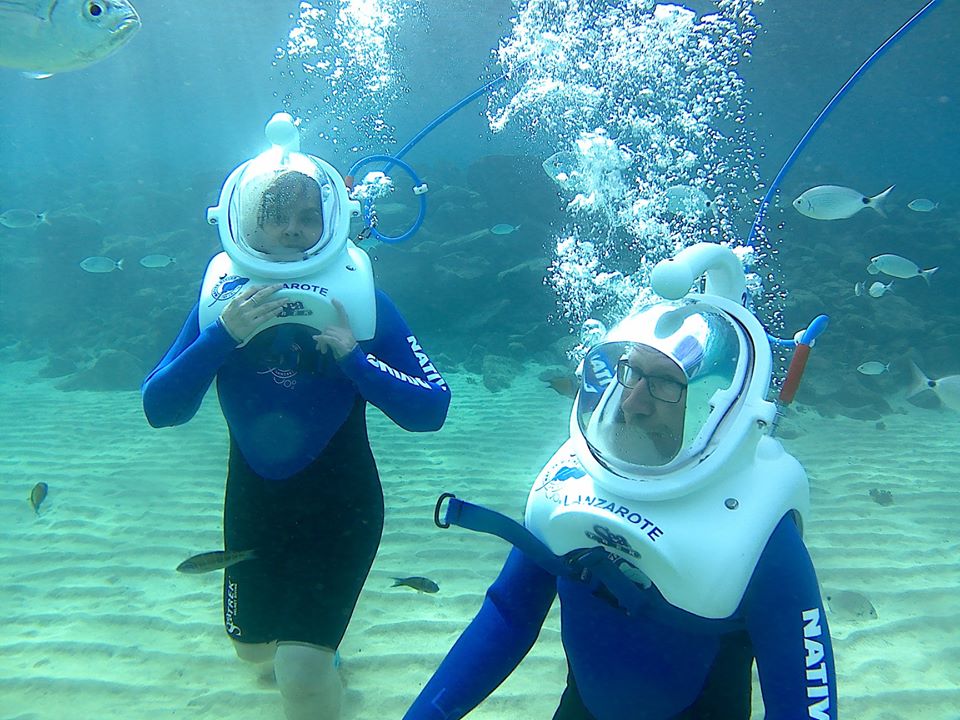 兰萨罗特岛海下探险:带头盔潜水体验 - airbnb