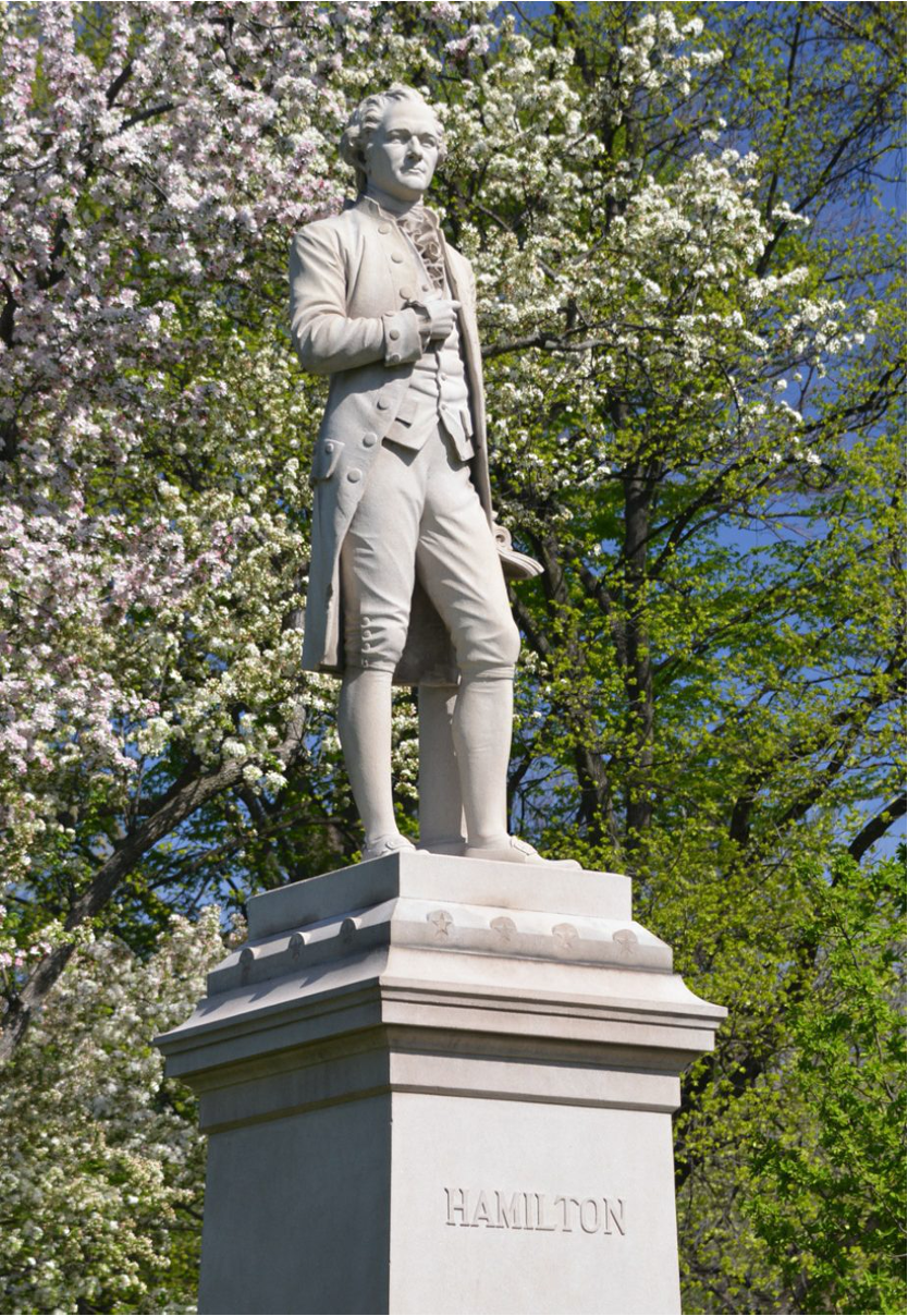 亚历山大汉密尔顿雕像图片
