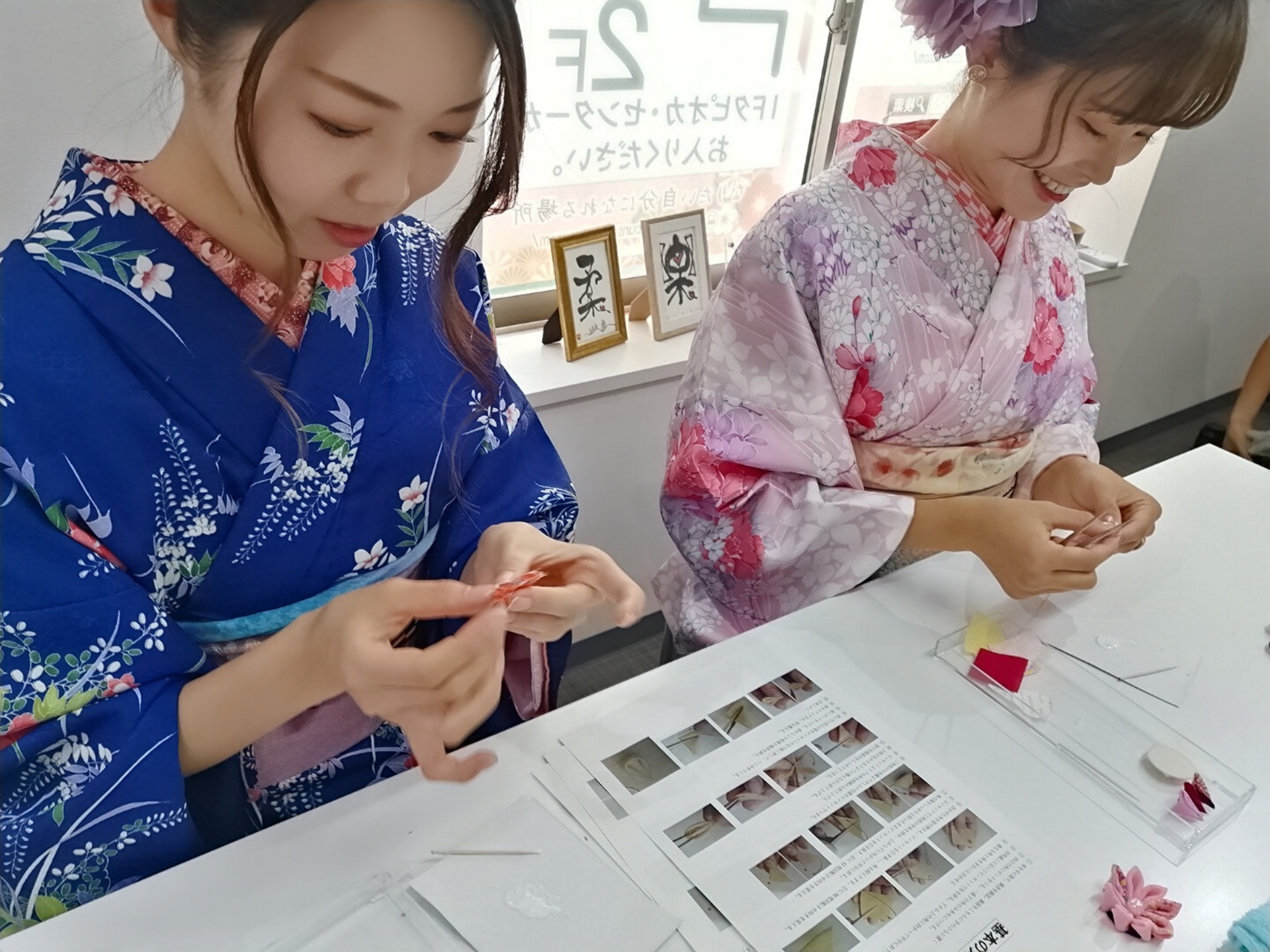 正宗花簪制作与和服试穿工坊