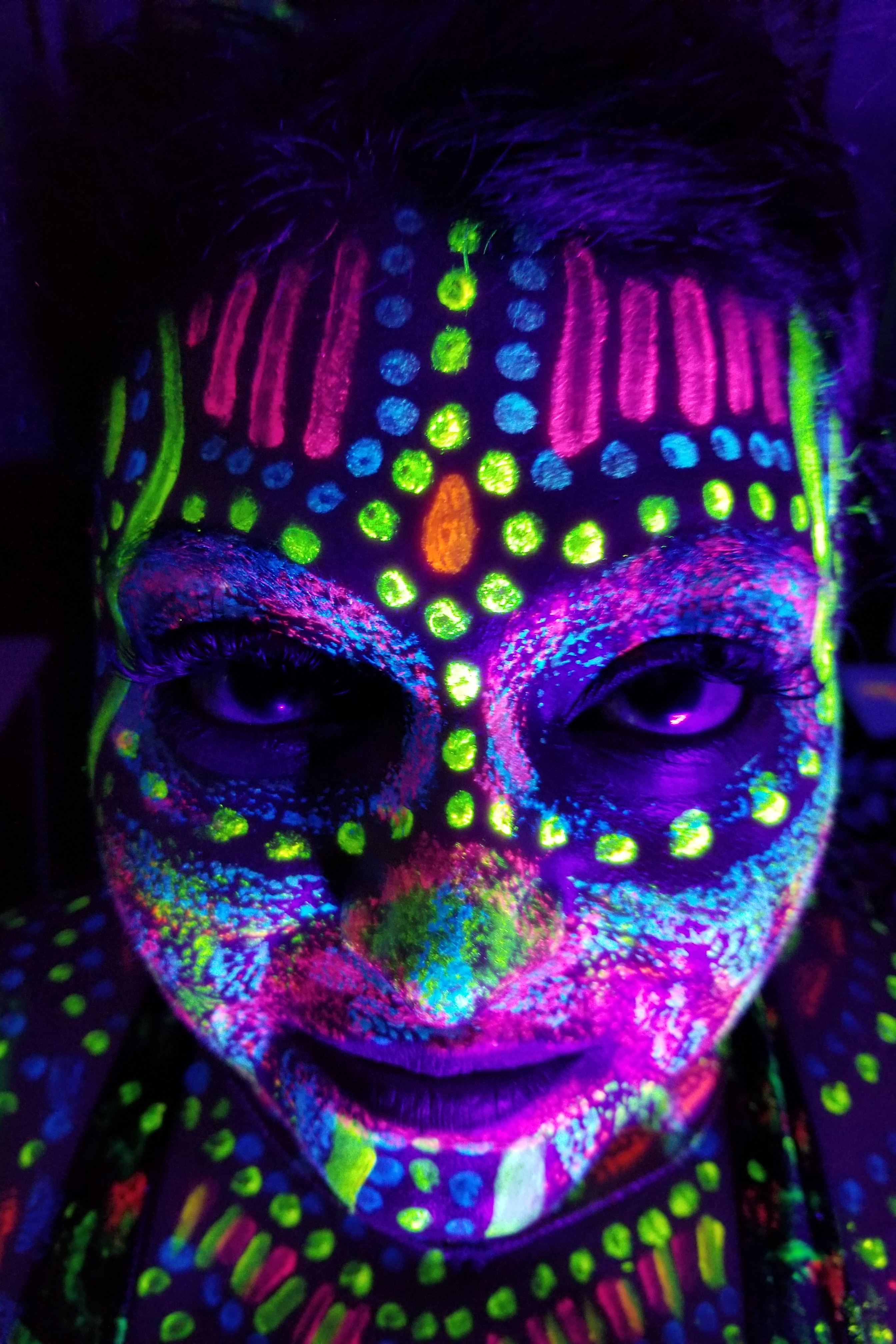 荧光迷幻人体彩绘之旅